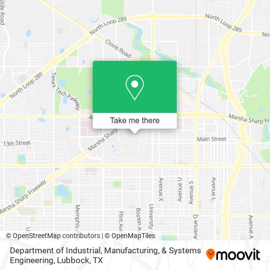 Mapa de Department of Industrial, Manufacturing, & Systems Engineering