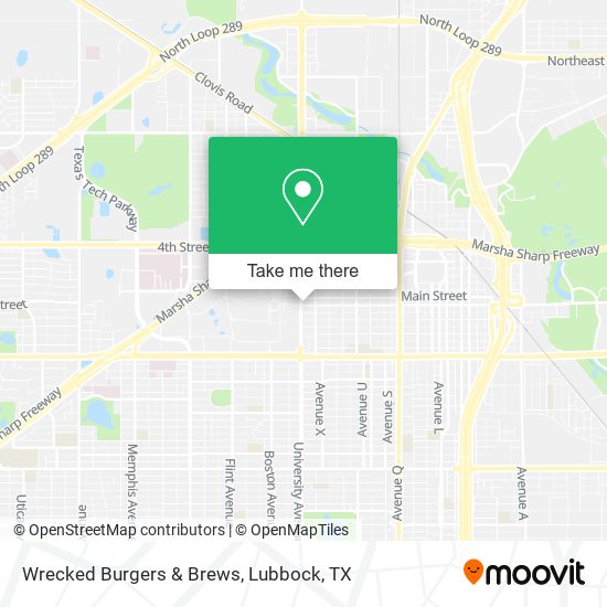 Wrecked Burgers & Brews map