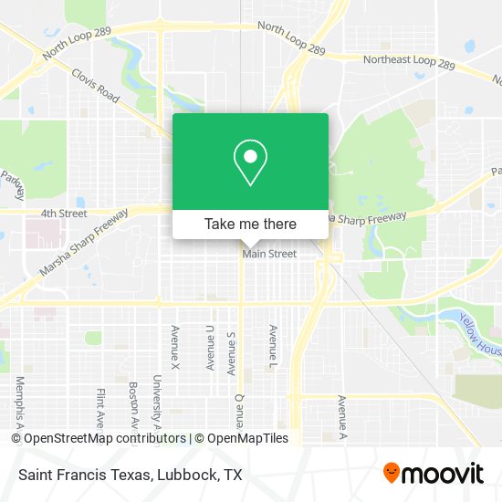 Saint Francis Texas map