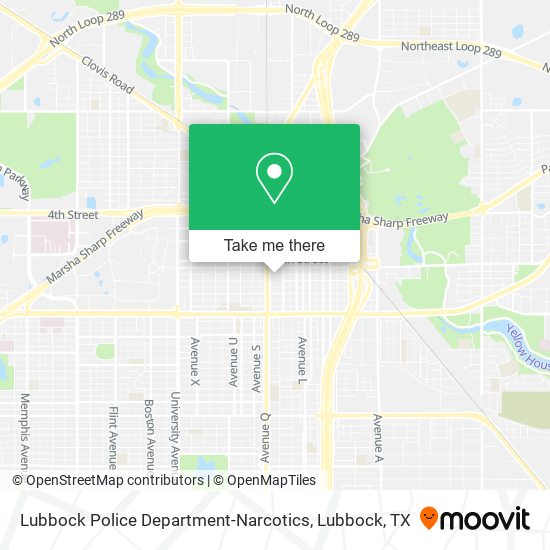 Mapa de Lubbock Police Department-Narcotics