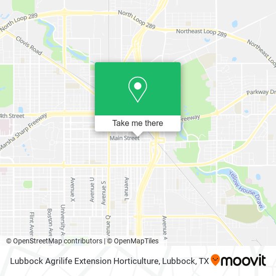 Mapa de Lubbock Agrilife Extension Horticulture