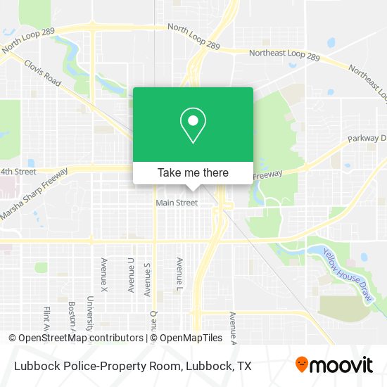 Mapa de Lubbock Police-Property Room