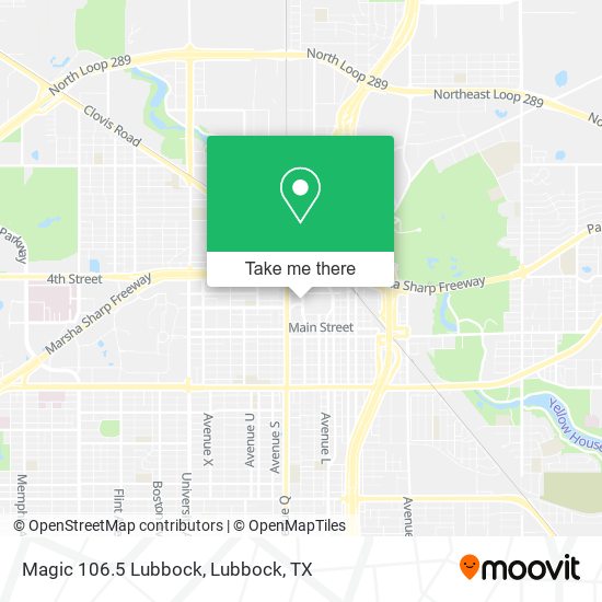 Magic 106.5 Lubbock map