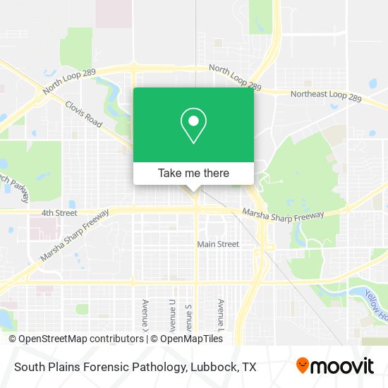 South Plains Forensic Pathology map