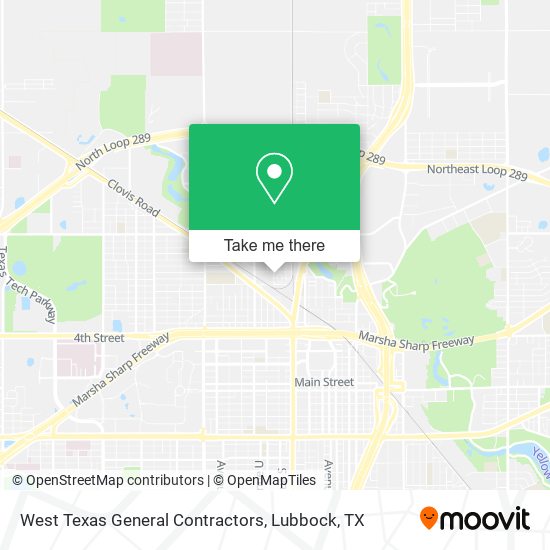 Mapa de West Texas General Contractors