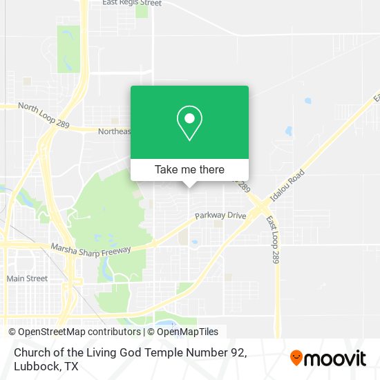 Church of the Living God Temple Number 92 map