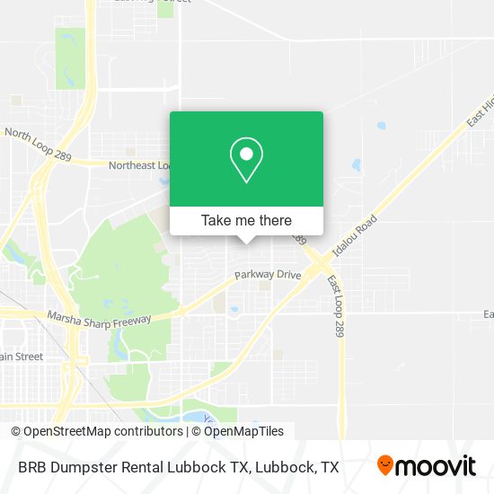 BRB Dumpster Rental Lubbock TX map