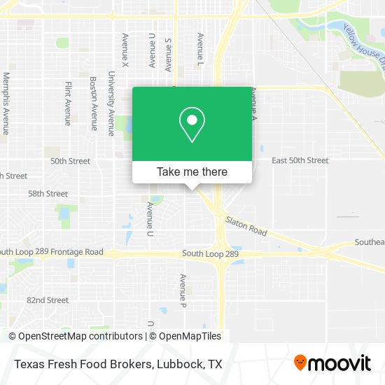 Texas Fresh Food Brokers map