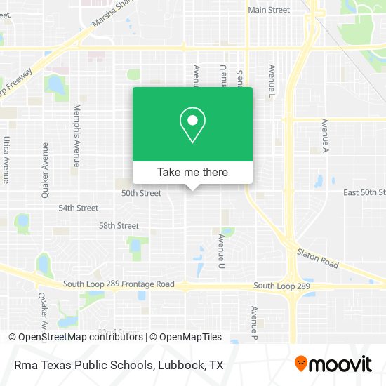 Mapa de Rma Texas Public Schools