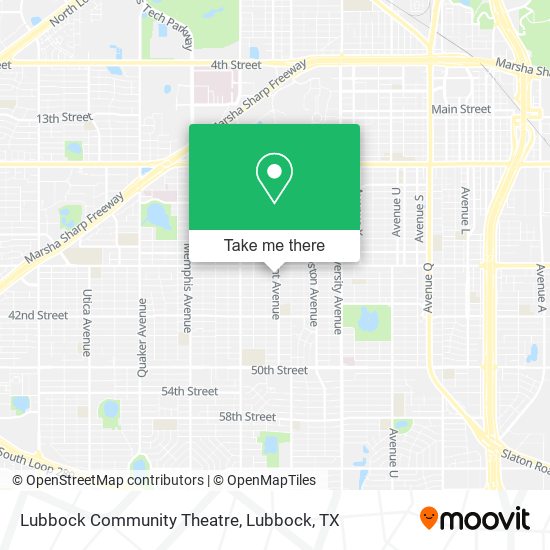 Lubbock Community Theatre map