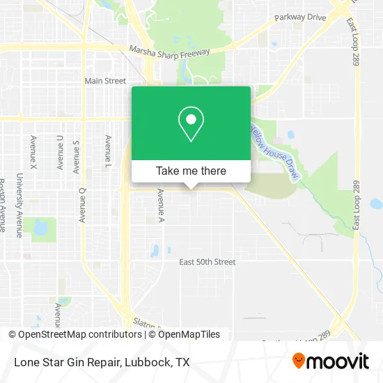 Lone Star Gin Repair map