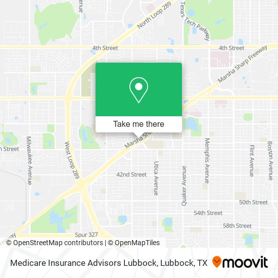 Medicare Insurance Advisors Lubbock map