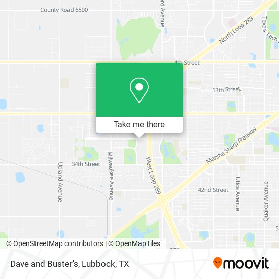Mapa de Dave and Buster's