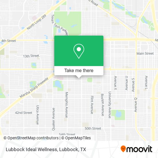 Mapa de Lubbock Ideal Wellness
