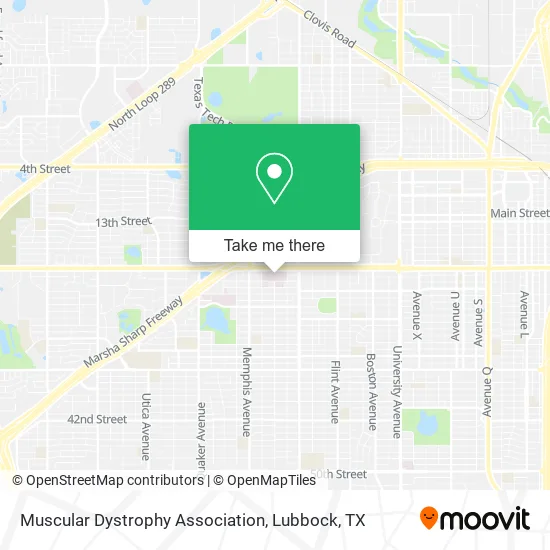 Mapa de Muscular Dystrophy Association