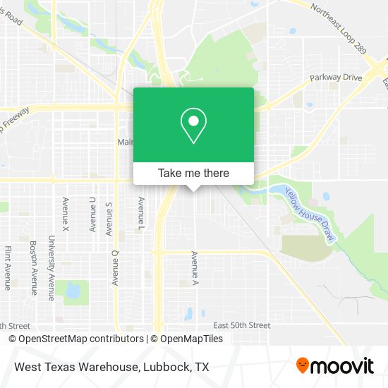 Mapa de West Texas Warehouse