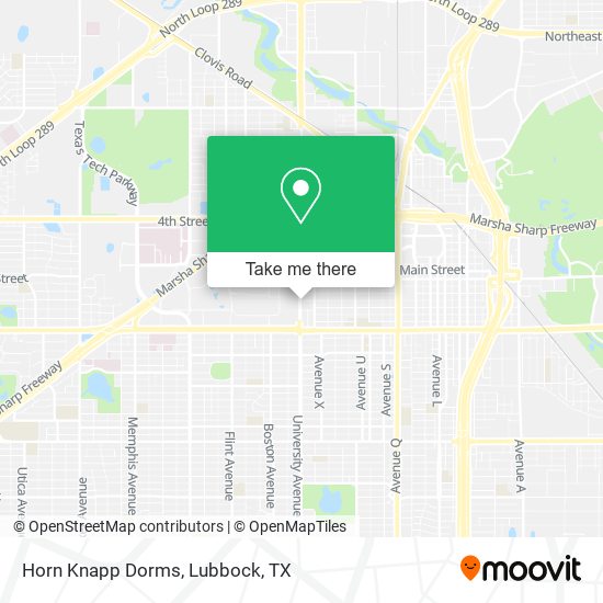 Mapa de Horn Knapp Dorms