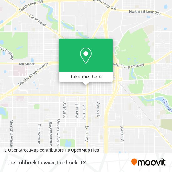 The Lubbock Lawyer map