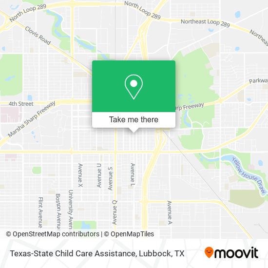 Texas-State Child Care Assistance map