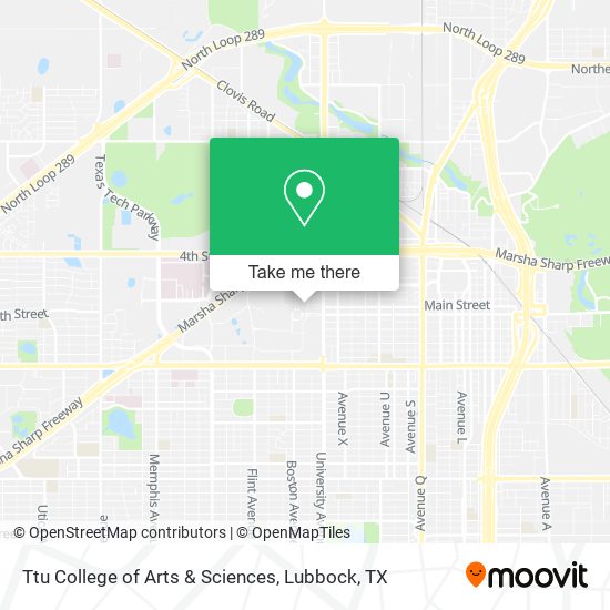 Ttu College of Arts & Sciences map