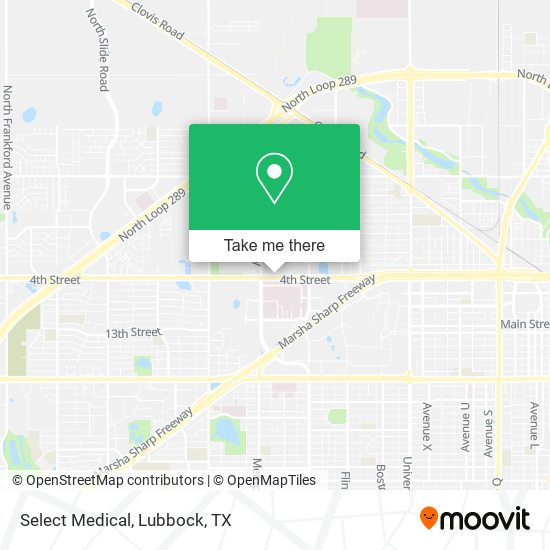 Mapa de Select Medical