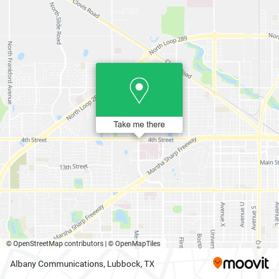 Albany Communications map