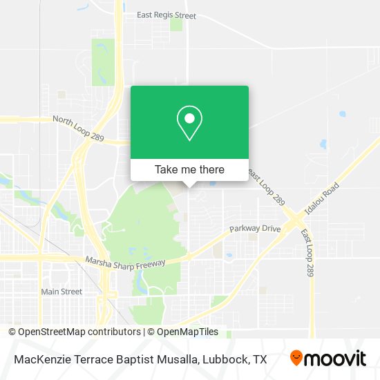 MacKenzie Terrace Baptist Musalla map