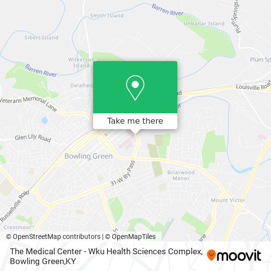 Mapa de The Medical Center - Wku Health Sciences Complex