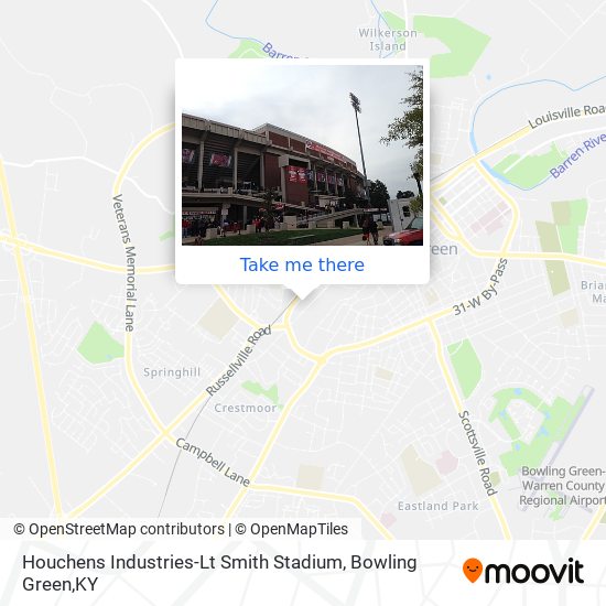 Houchens Industries-Lt Smith Stadium map