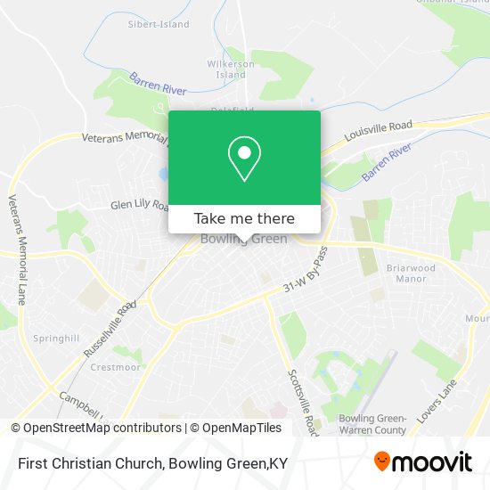 First Christian Church map