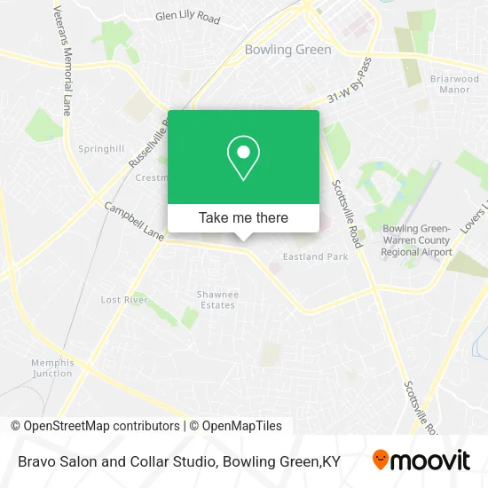 Mapa de Bravo Salon and Collar Studio