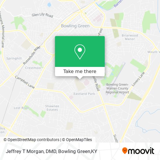 Mapa de Jeffrey T Morgan, DMD
