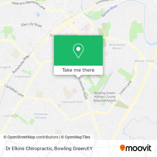 Dr Elkins Chiropractic map