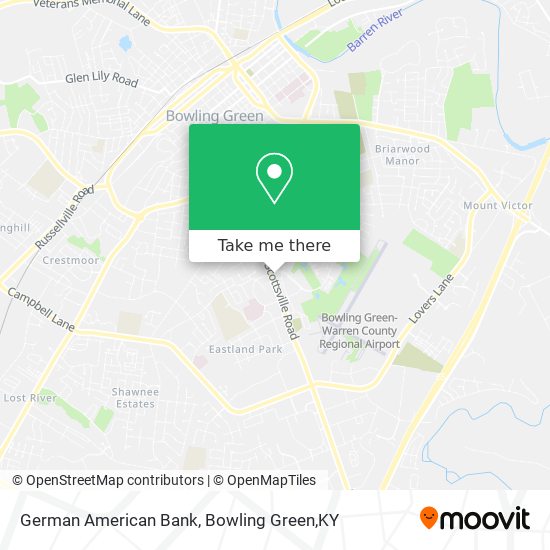 German American Bank map
