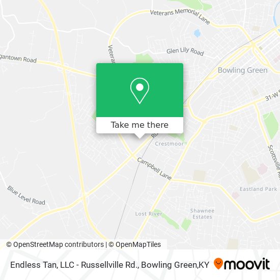 Endless Tan, LLC - Russellville Rd. map