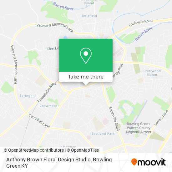 Anthony Brown Floral Design Studio map