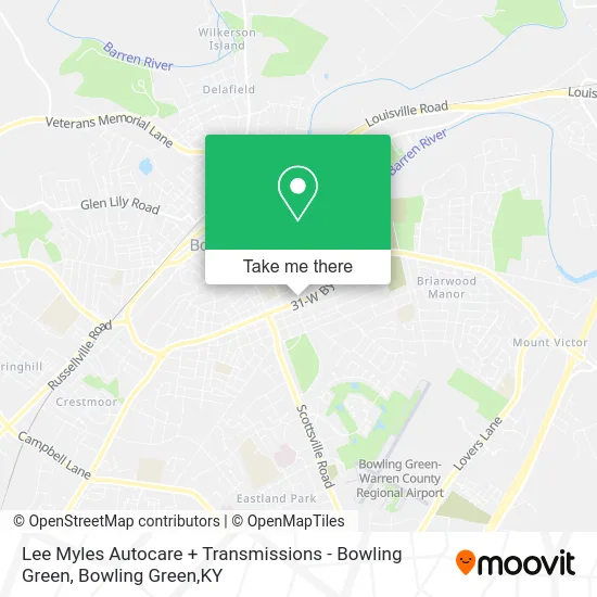 Lee Myles Autocare + Transmissions - Bowling Green map