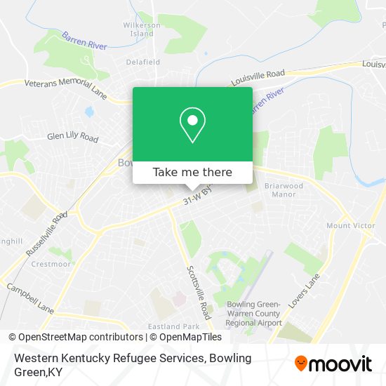 Western Kentucky Refugee Services map