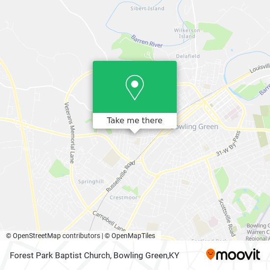 Forest Park Baptist Church map