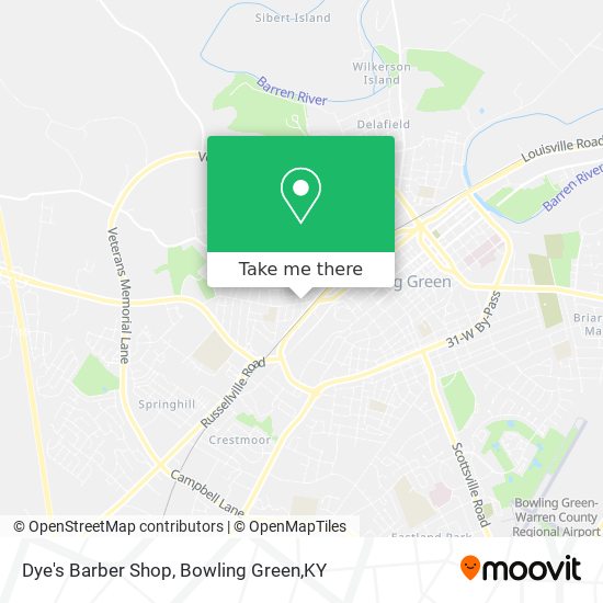 Dye's Barber Shop map