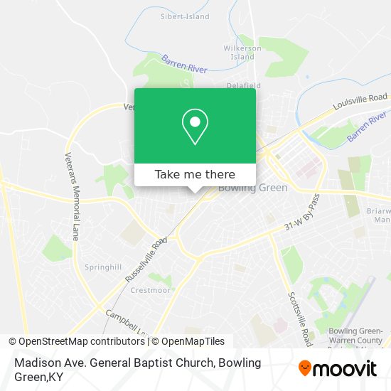 Madison Ave. General Baptist Church map