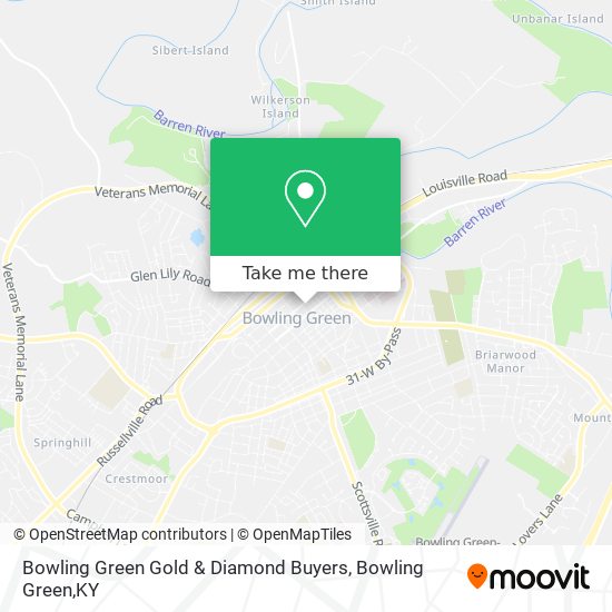 Bowling Green Gold & Diamond Buyers map