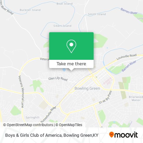 Boys & Girls Club of America map