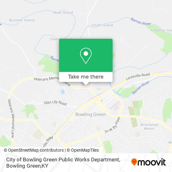 City of Bowling Green Public Works Department map