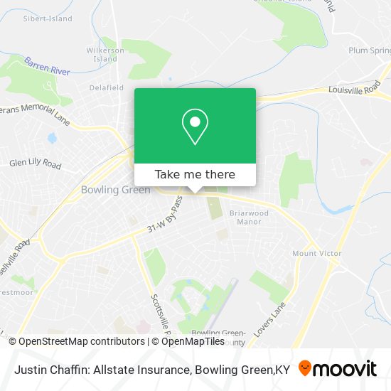 Mapa de Justin Chaffin: Allstate Insurance