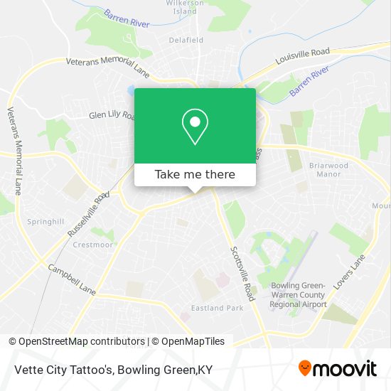 Vette City Tattoo's map