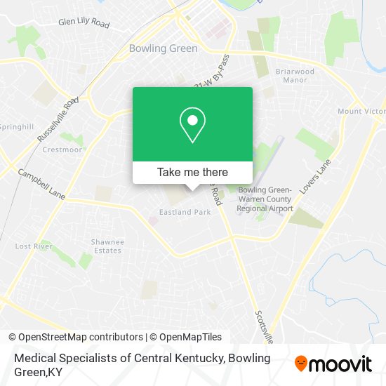 Medical Specialists of Central Kentucky map