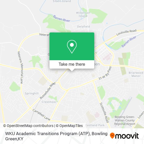 WKU Academic Transitions Program (ATP) map