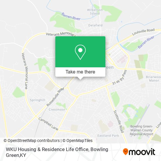 Mapa de WKU Housing & Residence Life Office