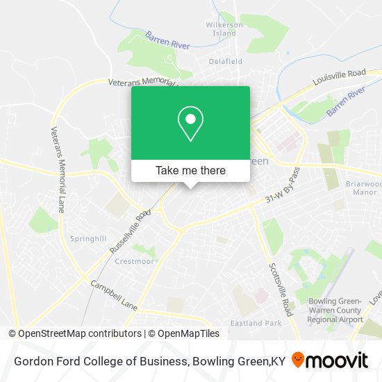 Mapa de Gordon Ford College of Business